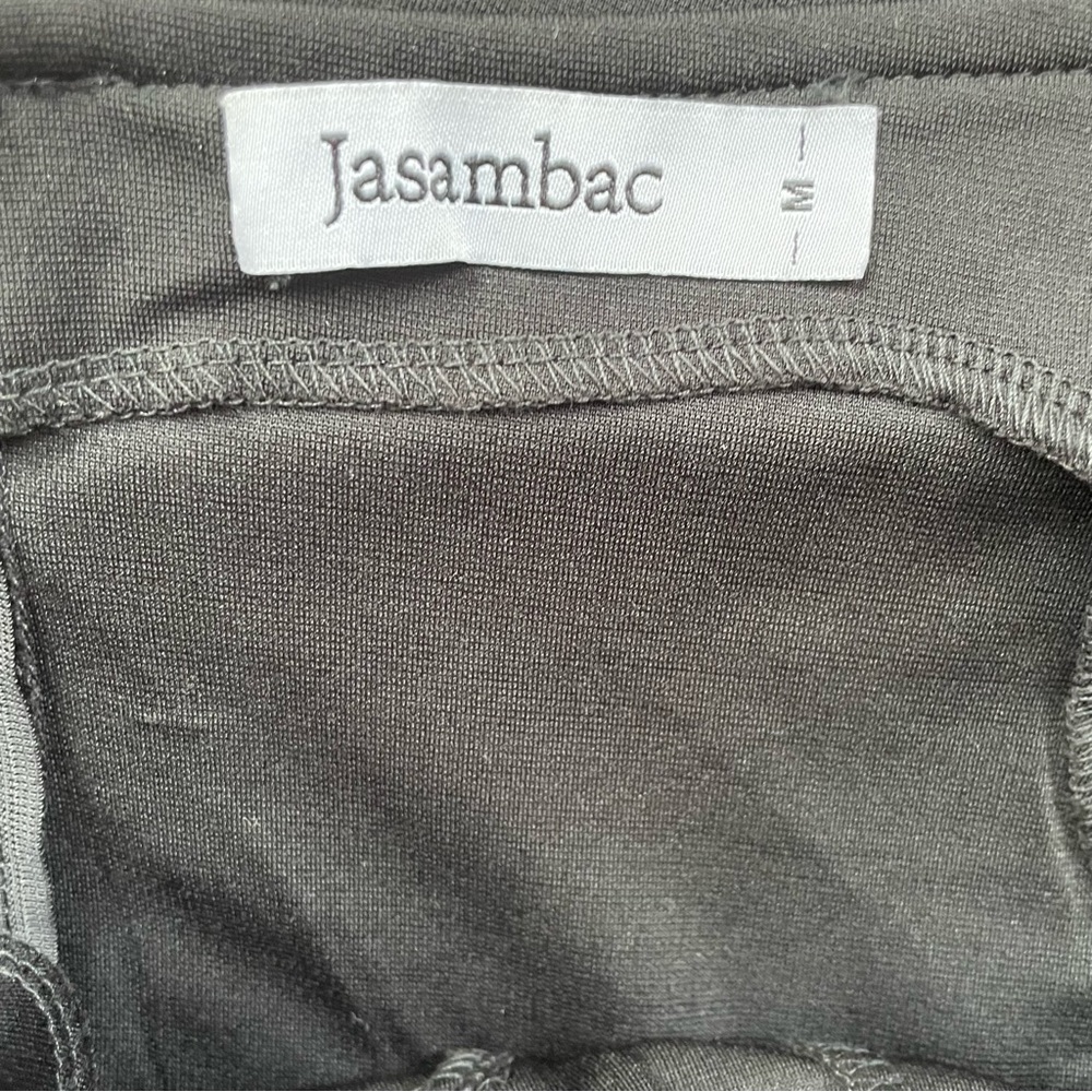 Jasambac Black Off Shoulder Formal Dress Women’s Size Medium Pockets - Picture 3 of 9